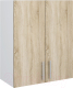 Шкаф навесной для кухни Doma Орса 600x317x720 (белый/дуб сонома) - 