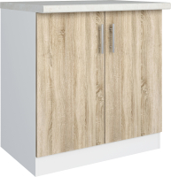 Шкаф-стол кухонный Doma Орса 800x600x850 (белый/дуб сонома) - 