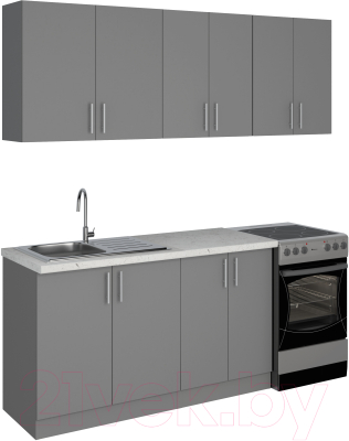Шкаф-стол кухонный Doma Орса 800x600x850 (графит)