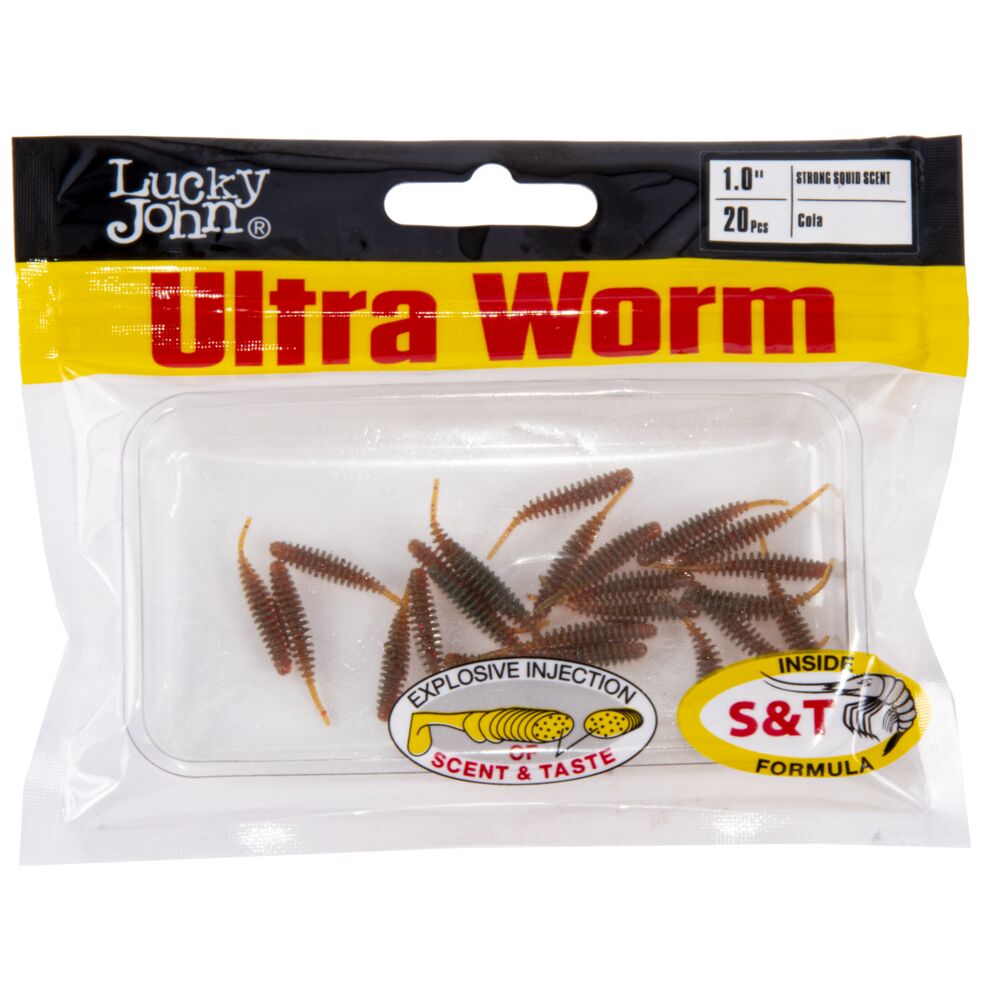Мягкая приманка Lucky John Pro Series Ultraworm / 140197-PA16 (20шт) — фото 3