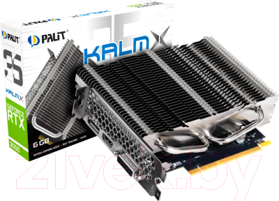 Видеокарта Palit RTX 3050 KalmX 6GB (NE63050018JE-1070H)