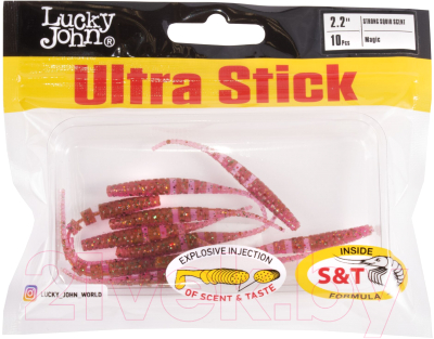 Мягкая приманка Lucky John Pro Series Ultra Stick 2.2in / 140200-S14 (10шт)