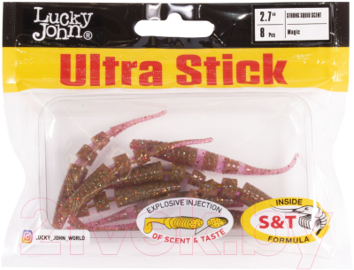 Мягкая приманка Lucky John Pro Series Ultra Stick 2.7in / 140206-S14 (8шт)