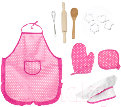 Костюм повара детский Darvish Junior Chef / SR-T-4012-2 (розовый)