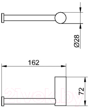 Держатель для туалетной бумаги Maxonor Pure Life PL2603-1