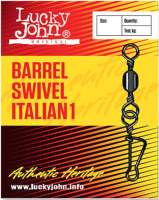 Набор вертлюгов рыболовных Lucky John Barrel Swivel Italian / 5051-003 (10шт) - 