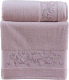 Набор полотенец DO&CO Larina с вышивкой / 10340 (2ш, баклажан) - 