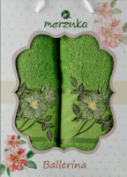 Набор полотенец Merzuka Ballerina / 10540 (2шт, в коробке, зеленый) - 