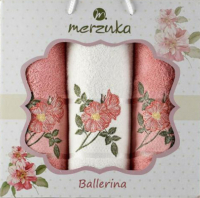Набор полотенец Merzuka Ballerina / 10541 (3шт, в коробке, персиковый) - 