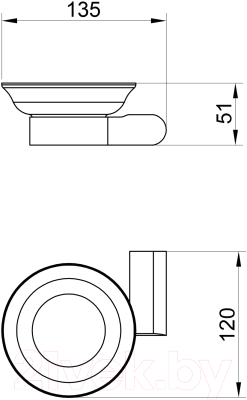 Мыльница Maxonor Pure Life PL2502 (бронза глянцевая)