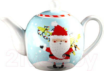 Заварочный чайник Доляна Новый Год. Дед Мороз / 7989984 (800мл)