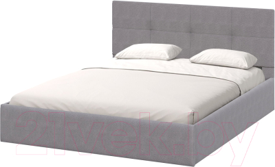 Двуспальная кровать Mio Tesoro Империал 160x200 (№4/велюр серый)