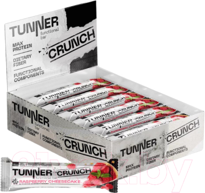 Набор протеиновых батончиков Tunner Candy Малиновый чизкейк / TU982360 (5x40г)