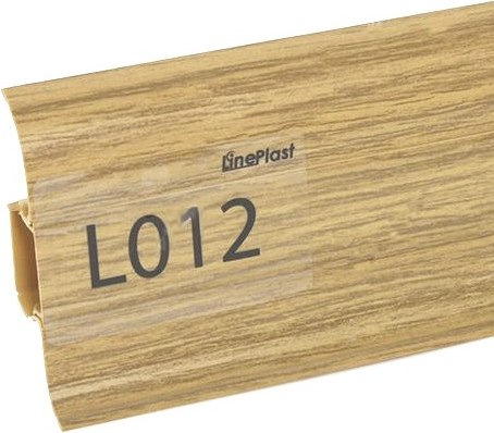 Плинтус LinePlast ПВХ 58мм L012 (2.2м, дуб рустик)