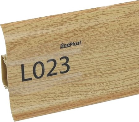Плинтус LinePlast ПВХ 58мм L023 (2.2м, дуб античный)