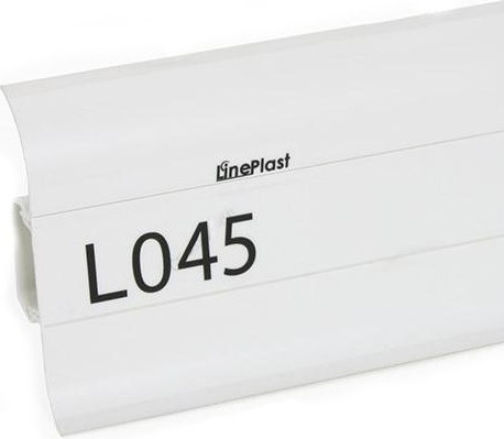 Плинтус LinePlast ПВХ 58мм L045 (2.2м, белый)