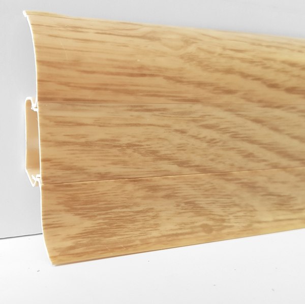 Плинтус LinePlast ПВХ 58мм L050 (2.2м, дуб классический)