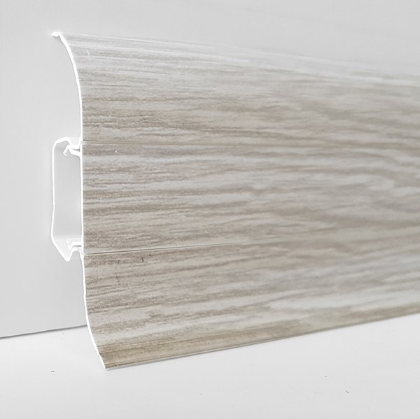 Плинтус LinePlast ПВХ 58мм L058 (2.2м, ясень хесрет)