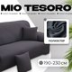 Чехол на 3-х местный диван Mio Tesoro С наволочкой 190-230см / TBD076162903P (серебристо-серый) - 