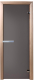 Стеклянная дверь для бани/сауны Doorwood 190х70 (графит матовый, коробка хвоя) - 