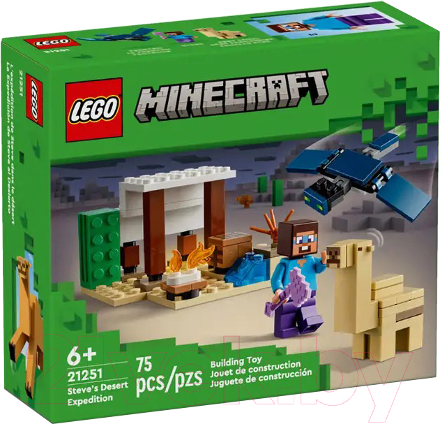 Конструктор Lego Minecraft Экспедиция Стива в пустыню 21251