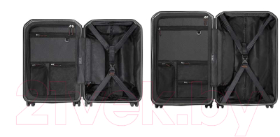 Чемодан на колесах 90 Ninetygo Urevo Luggage 24 (черный)