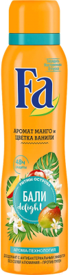 

Дезодорант-спрей Fa, Ритмы острова Бали. Аромат манго и цветка ванили