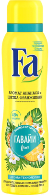 

Дезодорант-спрей Fa, Ритмы острова Гавайи. Аромат ананаса и цветка франжипани
