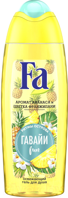 

Гель для душа Fa, Ритмы острова. Гавайи аромат ананаса и цветка франжипани