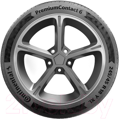 Летняя шина Continental Premium Contact 6 225/55R17 97W Run-Flat (*) BMW