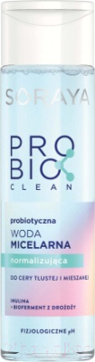 Мицеллярная вода Soraya Probio Clean нормализующая для жирной и комбинированной кожи (250мл)