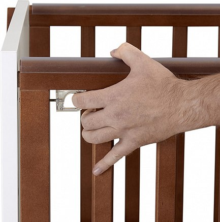 Детская кроватка Polini Kids Porto 1300 / 0002571.165 (белый/дуб крафт)