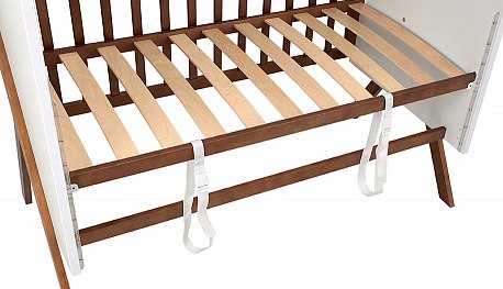Детская кроватка Polini Kids Porto 1300 / 0002571.165 (белый/дуб крафт)