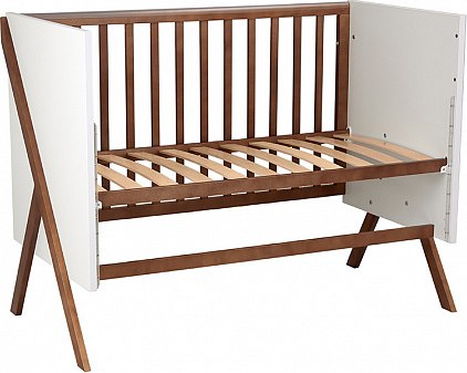 Детская кроватка Polini Kids Porto 1300 / 0002571.165 (белый/дуб крафт)