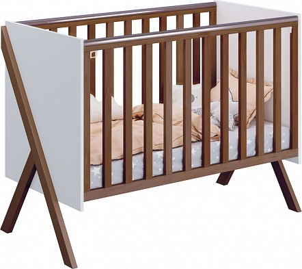 Детская кроватка Polini Kids Porto 1300 / 0002571.165 (белый/дуб крафт)