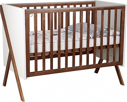 Детская кроватка Polini Kids Porto 1300 / 0002571.165 (белый/дуб крафт)