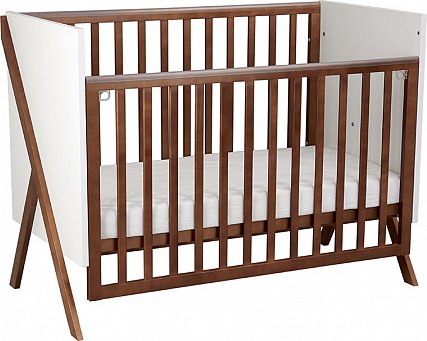 Детская кроватка Polini Kids Porto 1300 / 0002571.165 (белый/дуб крафт)