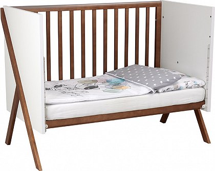Детская кроватка Polini Kids Porto 1300 / 0002571.165 (белый/дуб крафт)