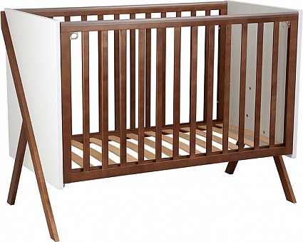 Детская кроватка Polini Kids Porto 1300 / 0002571.165 (белый/дуб крафт)