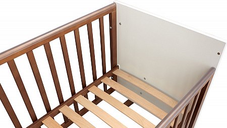 Детская кроватка Polini Kids Porto 1300 / 0002571.165 (белый/дуб крафт)