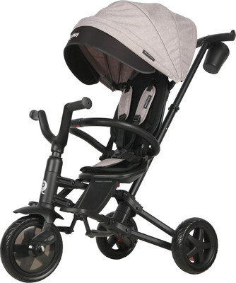 Трехколесный велосипед с ручкой QPlay Nova / 649362 (серый) - 