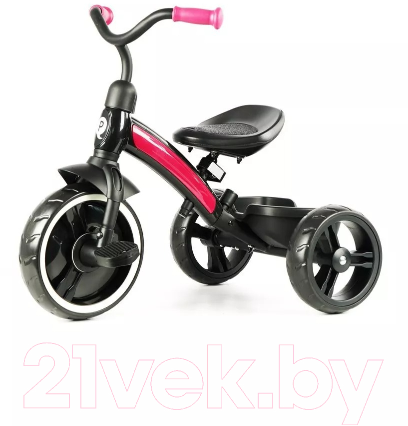 Трехколесный велосипед с ручкой QPlay Elite Plus / 649370 (пурпурный) — фото 2