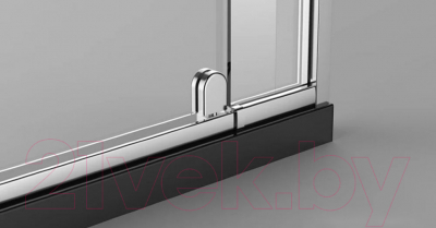 Душевая дверь Veconi 100x195 / VN32-100-01-C5 (стекло прозрачное/хром)