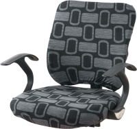 Чехол на кресло Mio Tesoro Для офисного кресла / TBD0604015901B (матричный серый) - 