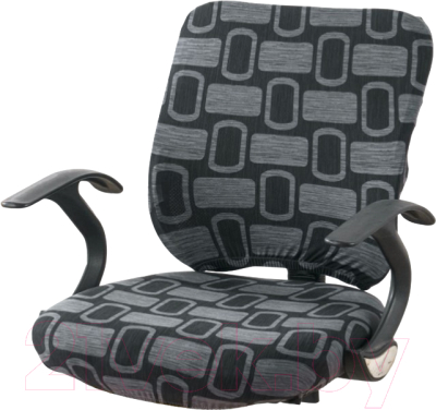 Чехол на кресло Mio Tesoro Для офисного кресла / TBD0604015901B (матричный серый)