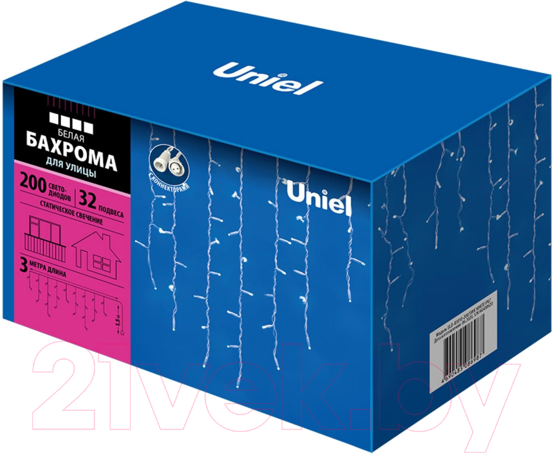 Светодиодная бахрома Uniel ULD-B3010-200/SWK / UL-00001367