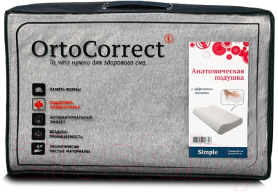 Ортопедическая подушка Ortocorrect Classic Simple M