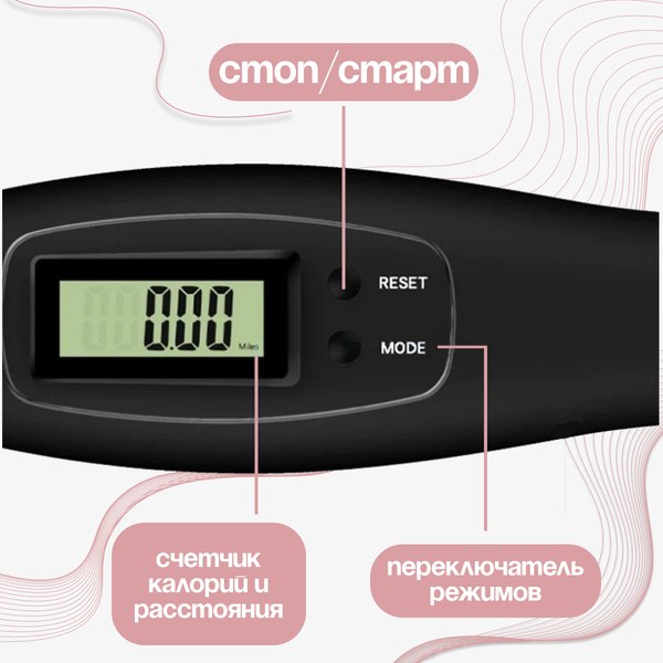 Скакалка Sundays Fitness 632000008B (розовый)