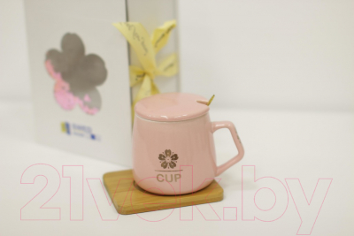 Набор для чая/кофе Swed house MR1-3 (розовый)