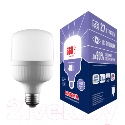 Лампа Uniel LED-M80-40W/6500K/E27/FR/NR / UL-00006790